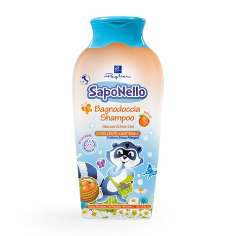 Saponello gel a šampón 2v1 Meruňka 400 ml