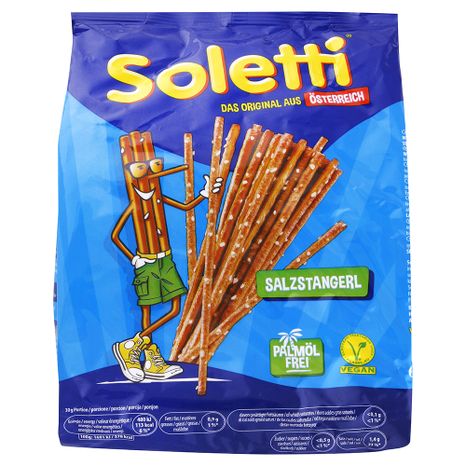 Soletti slané rakouské preclíkové tyčinky Vegan 250 g