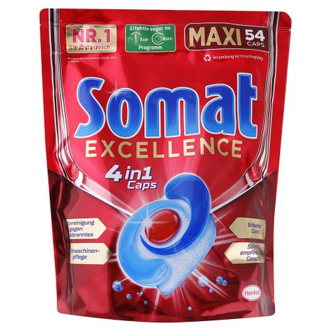 Somat Excellence 4 in 1 kapsle do myčky nádobí 54 ks