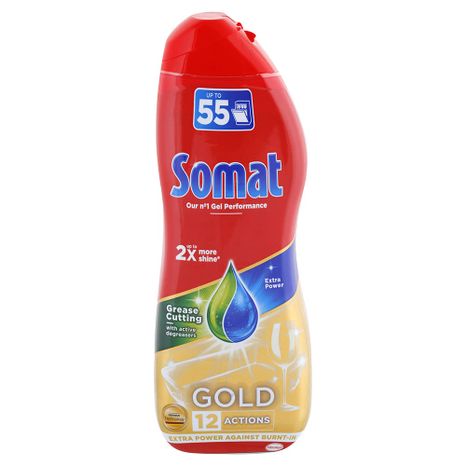 Somat  Gold gel do myčky nádobí proti mastnotě 55 umytí