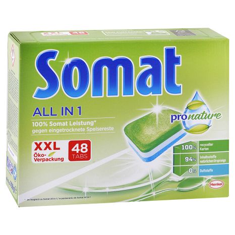 Somat  ProNature All in 1 tablety do myčky nádobí 48 ks