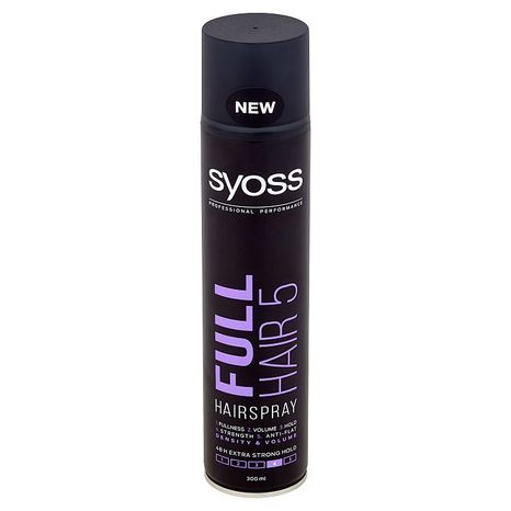 Syoss Full Hair 5 lak na vlasy s extra silnou fixací 300 ml