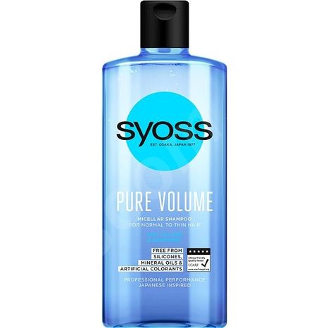Syoss micelární šampon na vlasy Pure Volume pro normální až jemné vlasy 440 ml