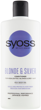 Syoss Professional Blonde & Silver Purple kondicionér pro melírované, bílé a šedé vlasy 440 ml