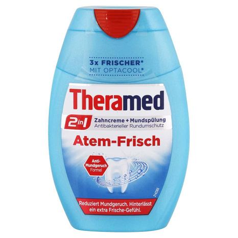 Theramed Atem Frisch 2v1 zubní pasta pro svěžíi dech s ústní vodou 75 ml