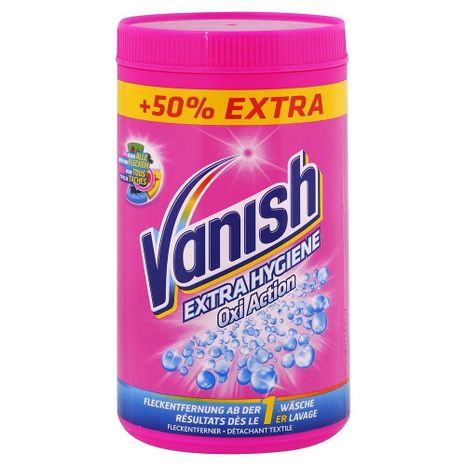 VANISH Extra Hygiene Oxi Action práškový odstraňovač skvrn na barevné prádlo 1,5 kg