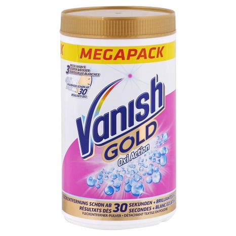 VANISH Gold Oxi Action práškový odstraňovač skvrn na bílé prádlo 1,5 kg