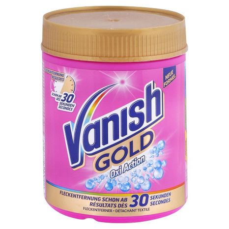 VANISH Gold Oxi Action práškový odstraňovač skvrn na barevné prádlo 500 g