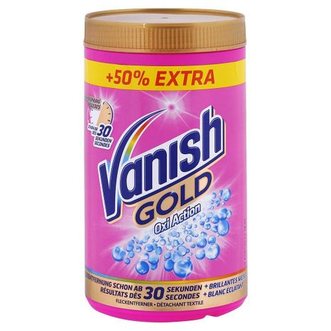 VANISH Gold Oxi Action práškový odstraňovač skvrn na barevné prádlo 1,5 kg
