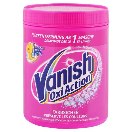 Vanish Oxi Action práškový odstraňovač skvrn pro barevné prádlo 1,1 kg