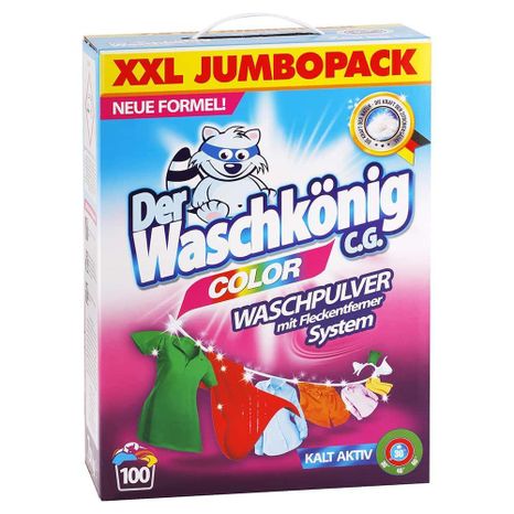 Waschkönig Color prací prášek na barevné prádlo 7,5 kg / 100 praní