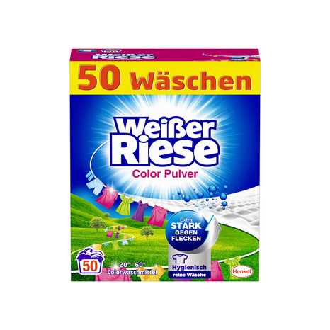 Weisser Riese Color prášek na praní barevného prádla 2,75 kg / 50 praní