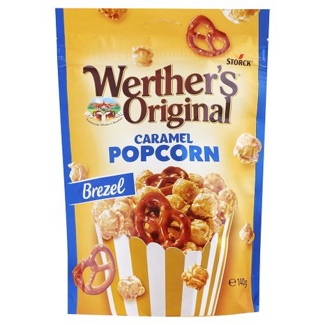 Werther's Original karamelový popcorn Brezel - Preclíky 140g