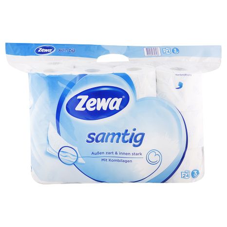 Zewa toaletní papír 3-vrstvý Sametový 24 ks