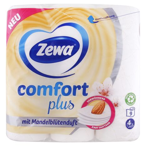 Zewa toaletní papír 4-vrstvý Comfort plus vůně mandlí 9 ks
